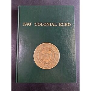 VTG William and Mary Yearbook 1993 Colonial Echo College Memorabilia Gold Seal‎